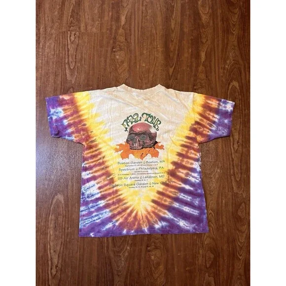 Vintage 1994 Grateful Dead Fall Tour Band T-Shirt Tie Dye Large Single Stitch - Picture 8 of 10